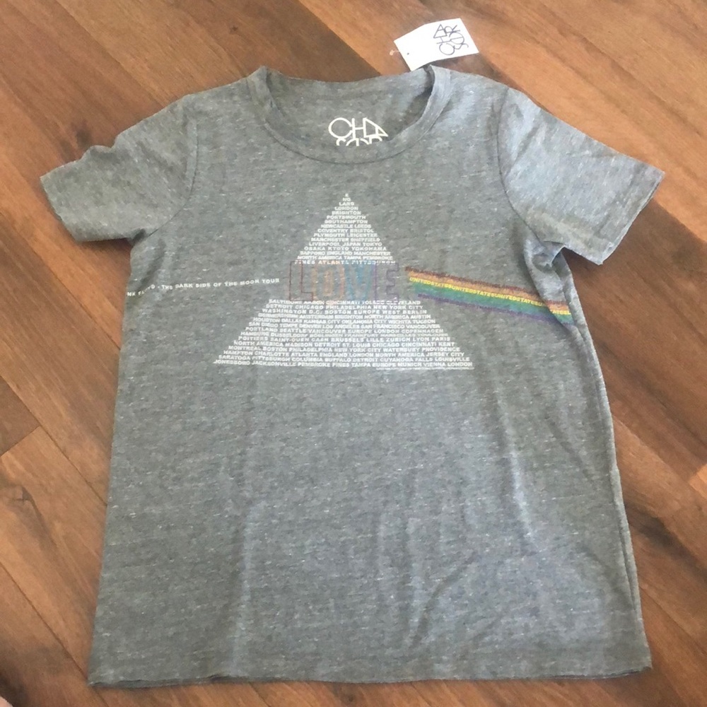 Anthro CHASER Pink Floyd Dark Side Moon Shirt